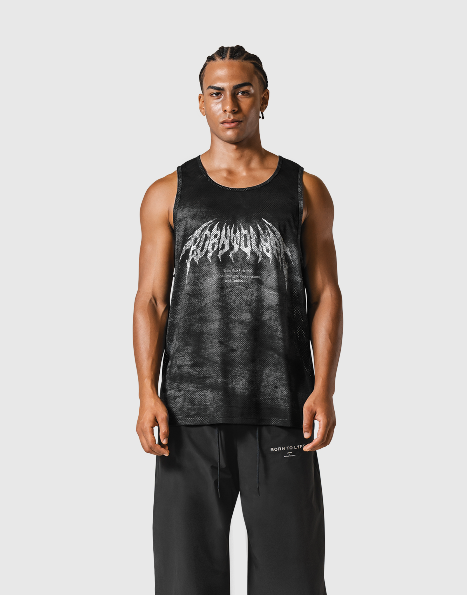 Death Metal Logo Vintage Mesh Tanktop - Black – LÝFT