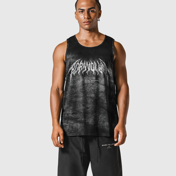 Death Metal Logo Vintage Mesh Tanktop - Black – LÝFT