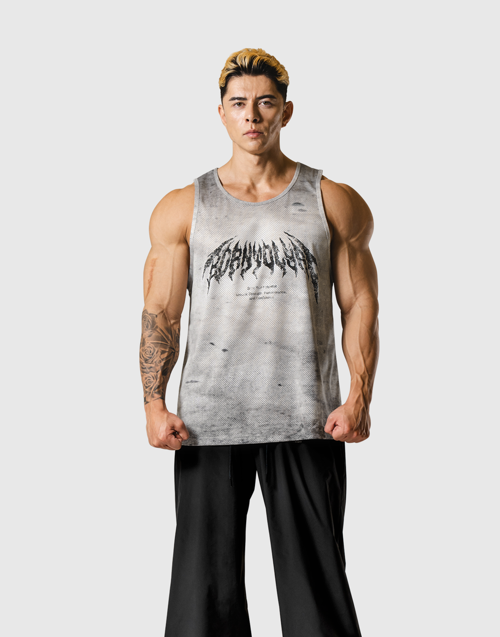 【LYFT】DEATH L LOGO MESH TANKTOP Death Metal Logo Vintage Mesh Tanktop - Ivory – LÝFT