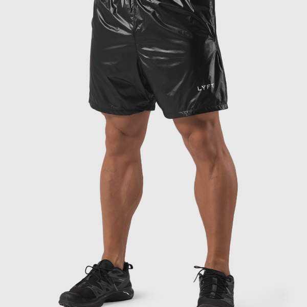 Glossy LÝFT Logo Shorts - Black Glossy LÝFT Logo Shorts - Black