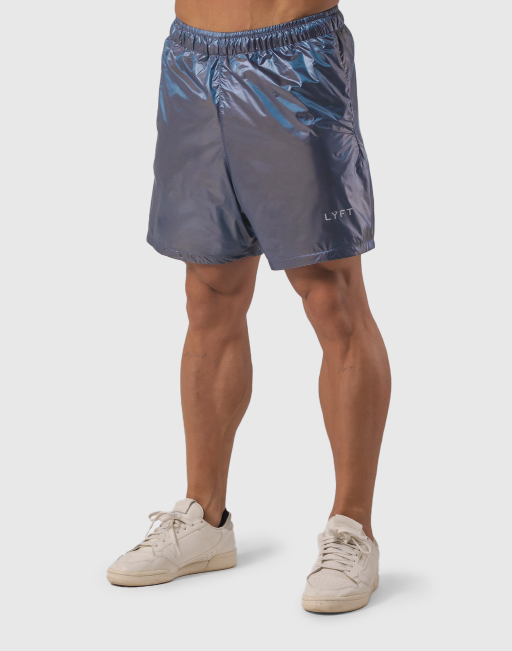 LYFT★Glossy Nylon Shorts★サイズS★ショートパンツ、限定 Glossy LÝFT Logo Shorts - Blue