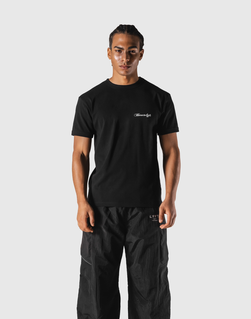 LÝFT Ringer T-Shirt - Black