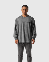 Extend Cotton Long Sleeve T-Shirt - D.Grey