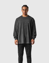 Extend Cotton Long Sleeve T-Shirt - Black