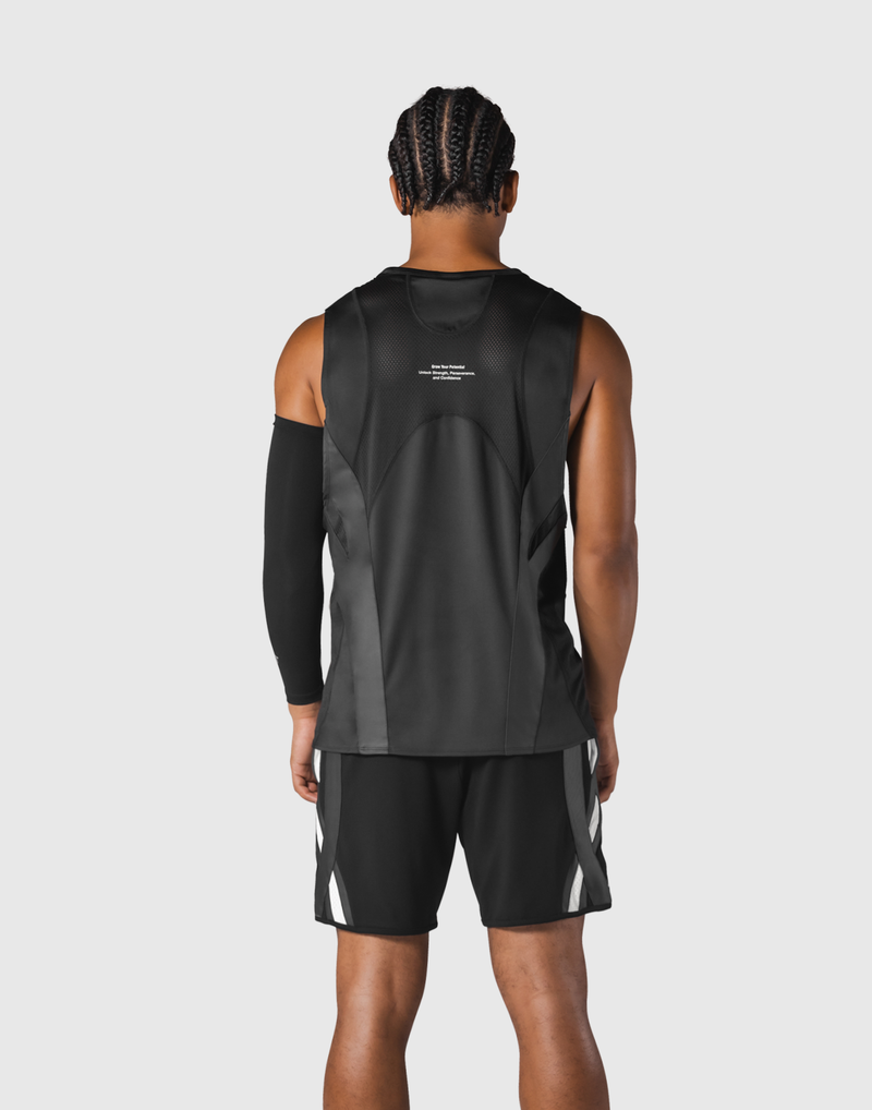 LYFT リフト Statue Y Loose Tanktop Black Multi Pattern Back Mesh Loose Tanktop - Black – LÝFT