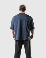 Vintage Emblem Extra Big T-Shirt - Navy