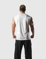 Fire Panther Graphic Vintage Tanktop - White