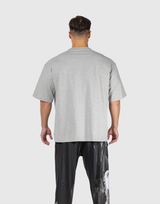 Box Patch Stretch Big T-Shirt - Grey