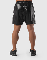 Glossy LÝFT Logo Shorts - Black