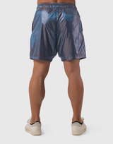 Glossy LÝFT Logo Shorts - Blue