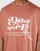 "Do it" Graphic Big T-Shirt  - Salmon