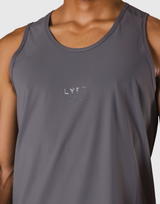 Back Mesh Stretch Standard Tanktop - D.Grey