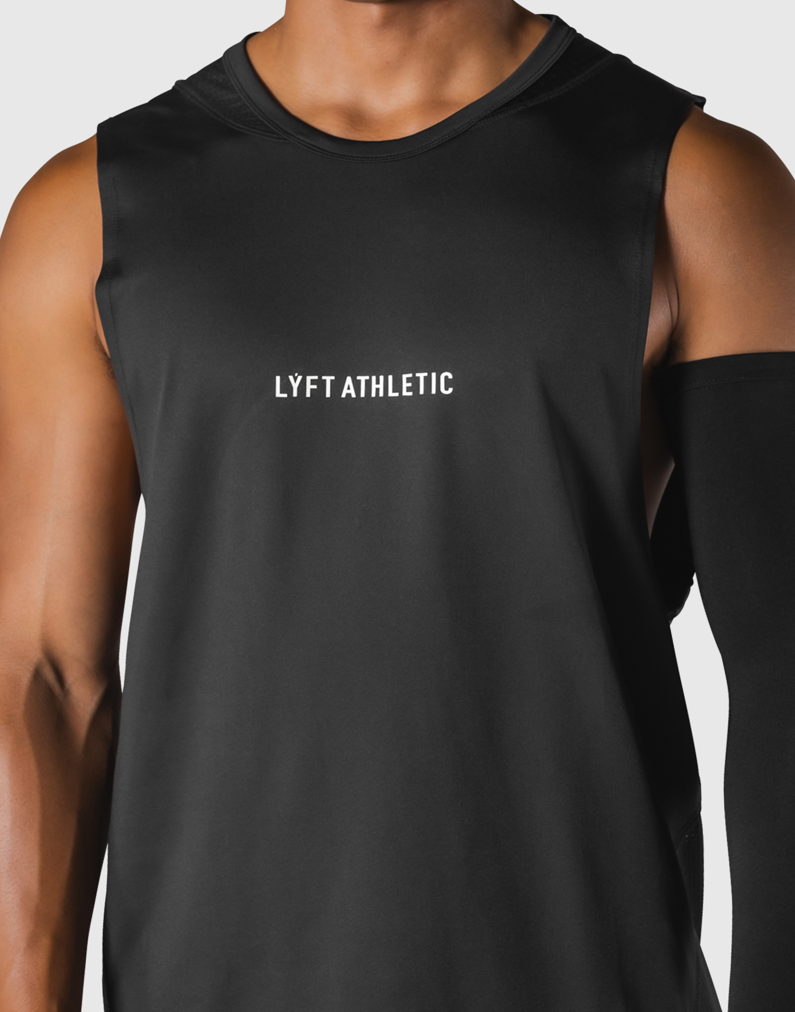 Multi Pattern Back Mesh Loose Tanktop - Black – LÝFT