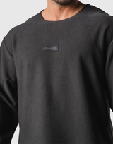 Thermal Loose Wappen Long T-Shirt - D.Grey