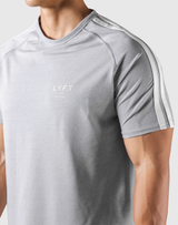 Slim Fit 2 Line T-Shirt 2 - Grey