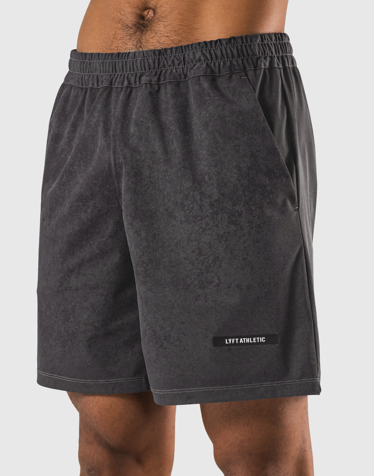 Stretch Nylon Patch Vintage Shorts - D.Grey