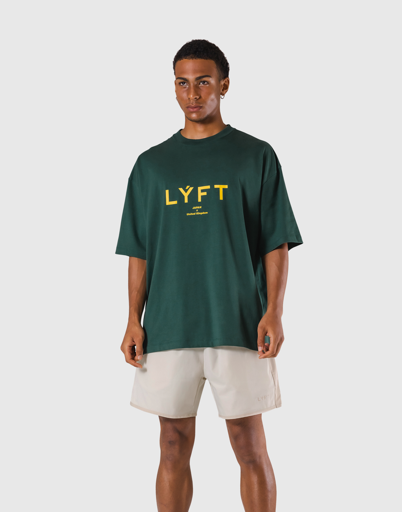 LYFT DEATH L LOGO BIG T-SHIRT L Tシャツ LÝFT Logo Big T-Shirt V.2 - Green