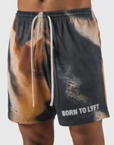 BTL Graphic Mesh Shorts - Brown