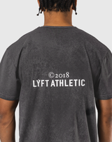 Stretch Nylon Wappen Vintage T-Shirt - D.Grey