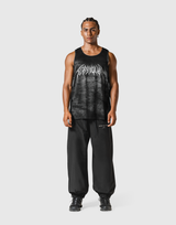 Death Metal Logo Vintage Mesh Tanktop - Black