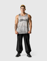 Death Metal Logo Vintage Mesh Tanktop - Ivory