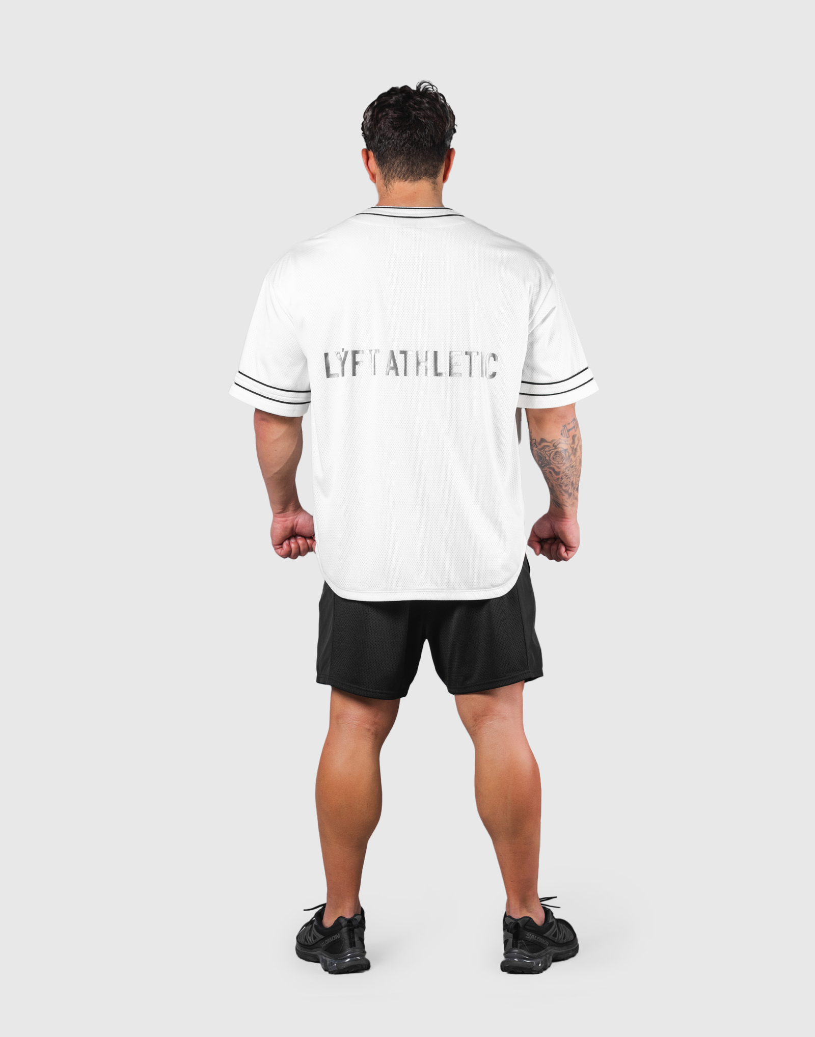 リフト　LÝFT MESH BASEBALL SHIRT LÝFT Mesh Baseball Shirt - Ivory