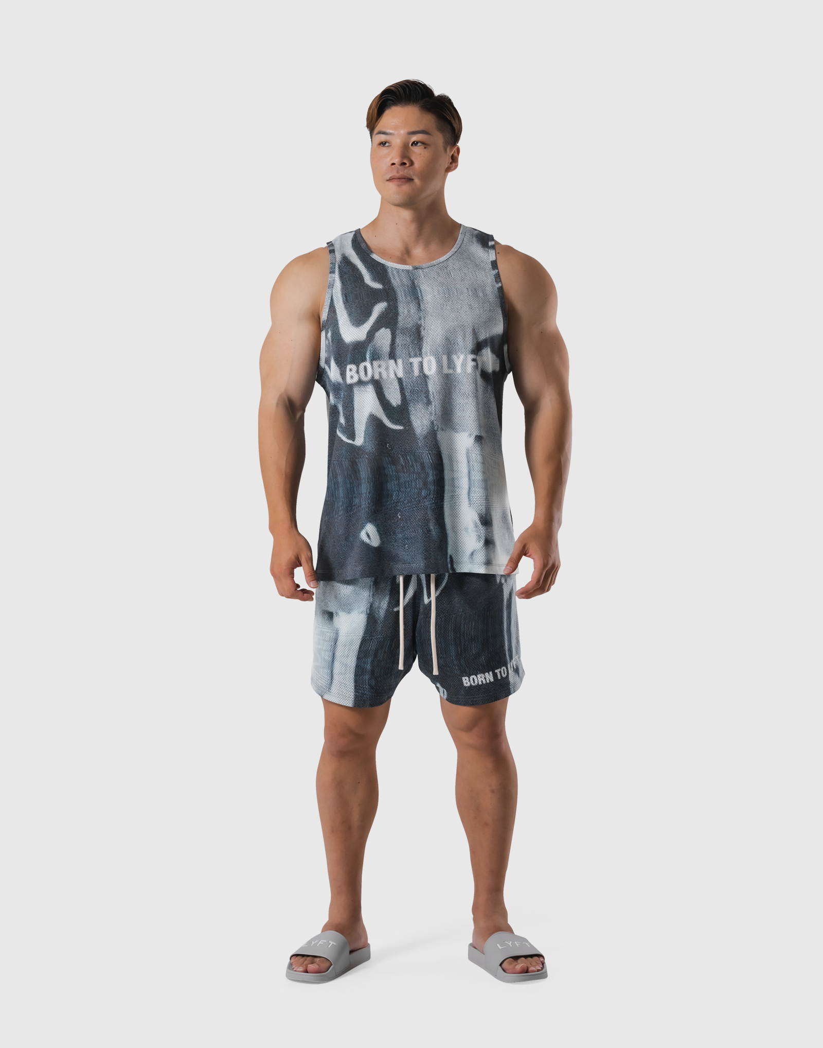 LYFT Mesh Tanktop & 2Way Shorts上下セット BTL Graphic Mesh Tanktop - Black – LÝFT