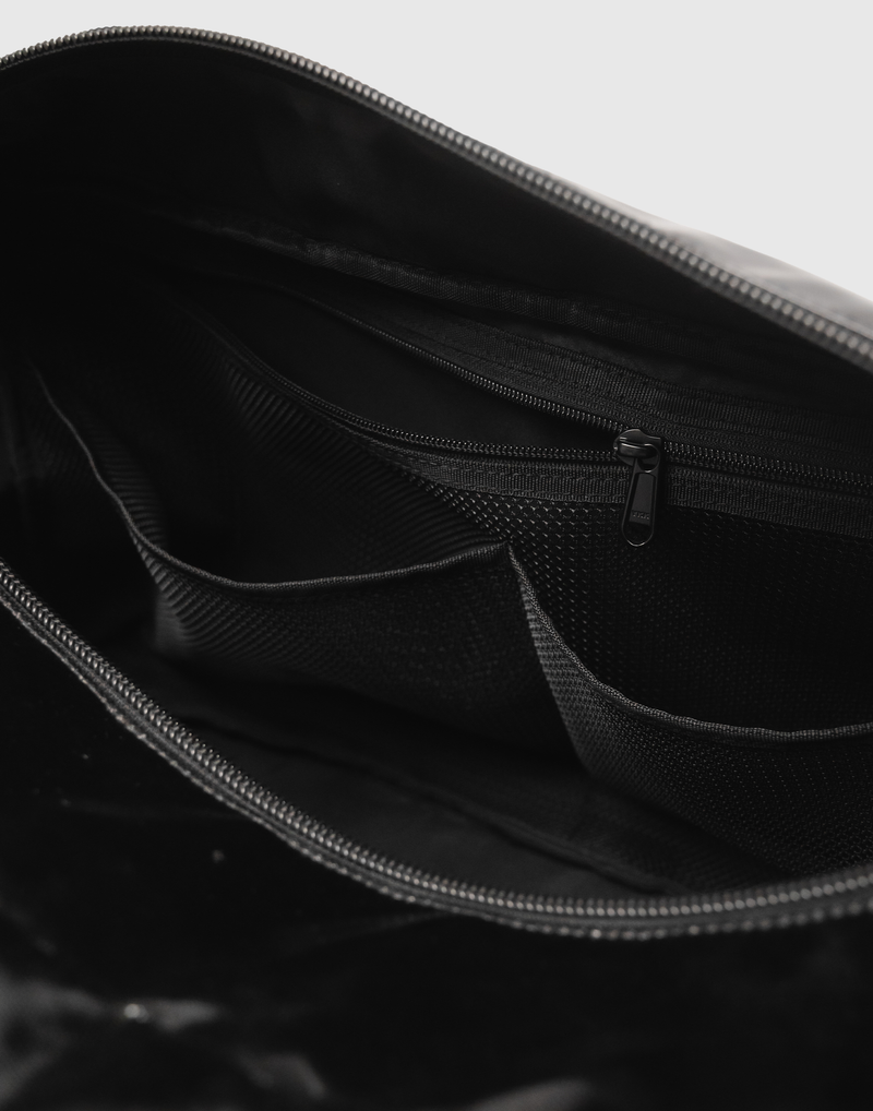 LÝFT 2Way Enamel Duffle Bag - Black