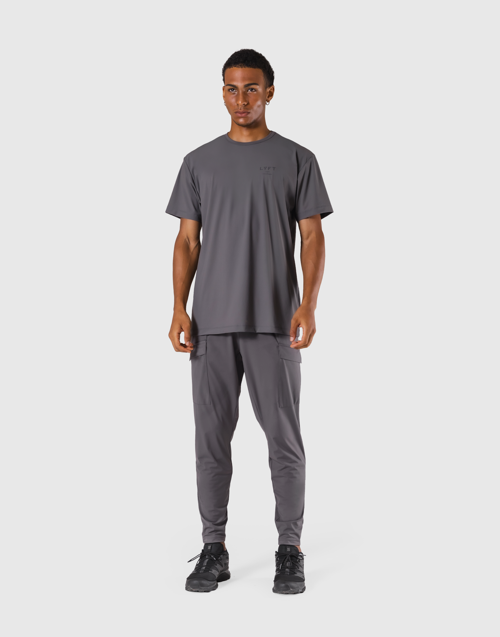 Stretch Nylon Standard T-Shirt - D.Grey – LÝFT