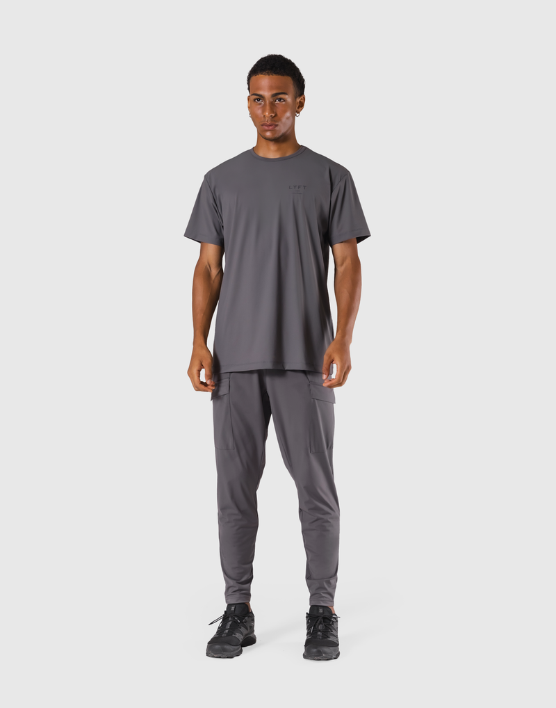 Stretch Nylon Standard T-Shirt - D.Grey – LÝFT