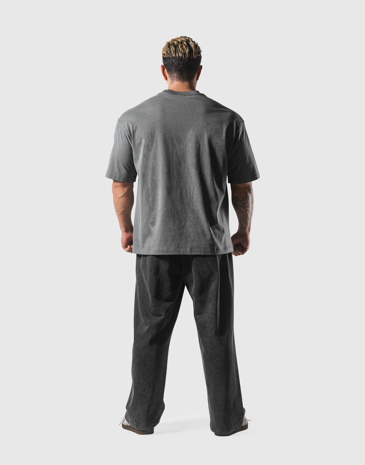 Herculean Graphic Vintage Big T-Shirt - D.Grey
