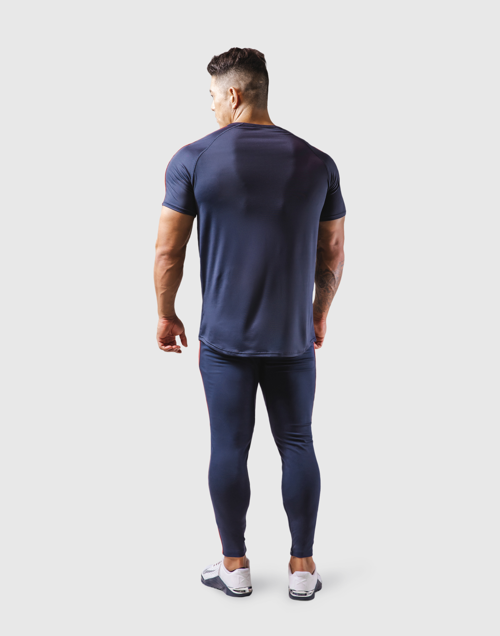 Slim Fit 2 Line T-Shirt 2 - Navy – LÝFT