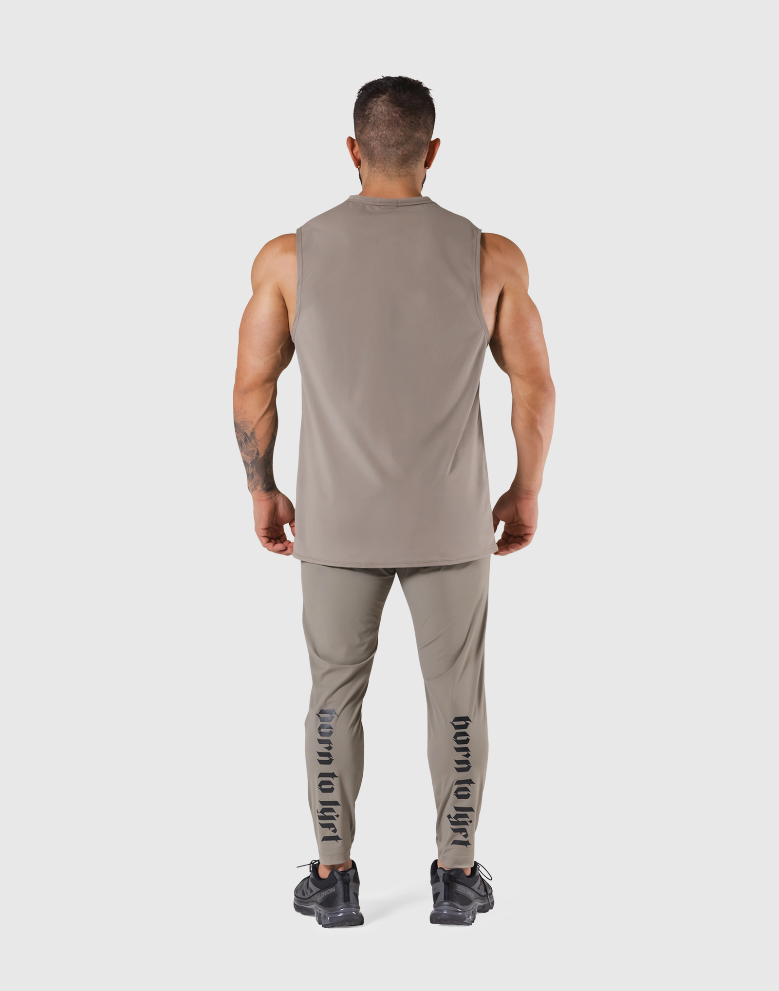 Stretch Waffle Nylon Loose Fit Tanktop - Beige – LÝFT Stretch Waffle Nylon Loose Fit Tanktop - Beige – LÝFT