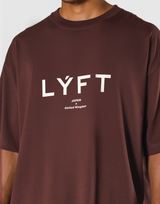LÝFT Logo Big T-Shirt V.2 - Brown