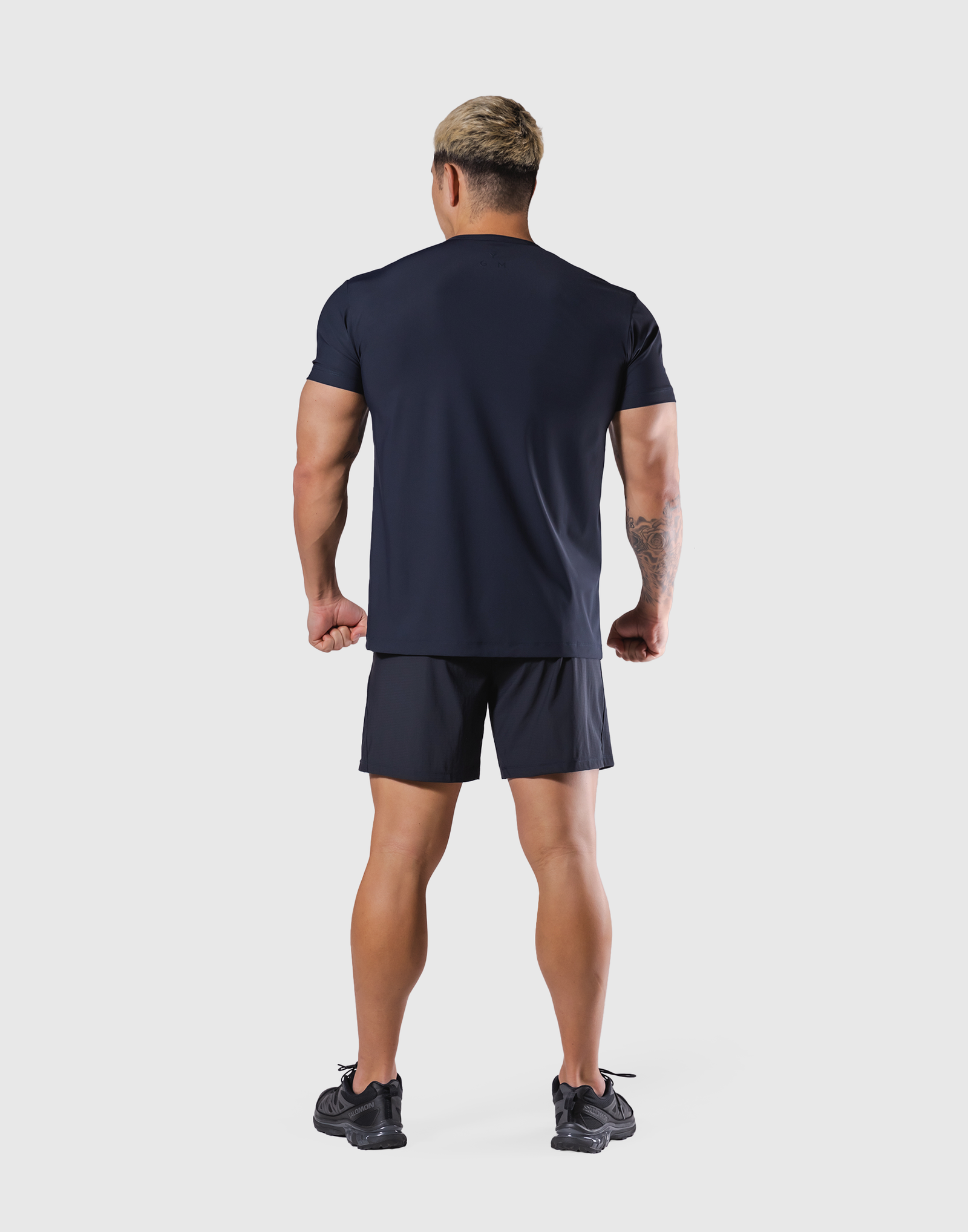 Stretch Nylon Standard T-Shirt - Navy – LÝFT