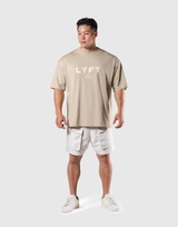 LÝFT Logo Big T-Shirt V.2 - Beige