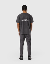 Stretch Nylon Wappen Vintage T-Shirt - D.Grey