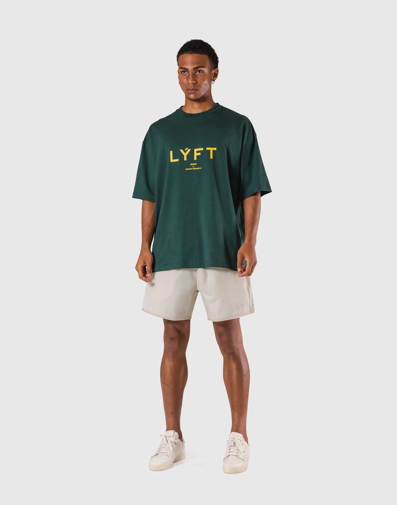 LÝFT Logo Big T-Shirt V.2 - Green
