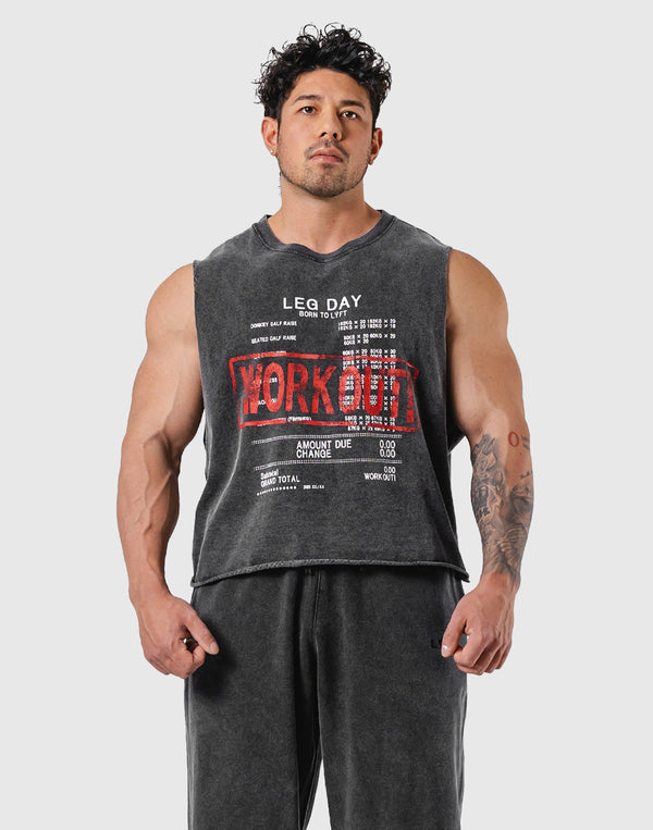 Leg Day Vintage Box Tanktop - Black – LÝFT