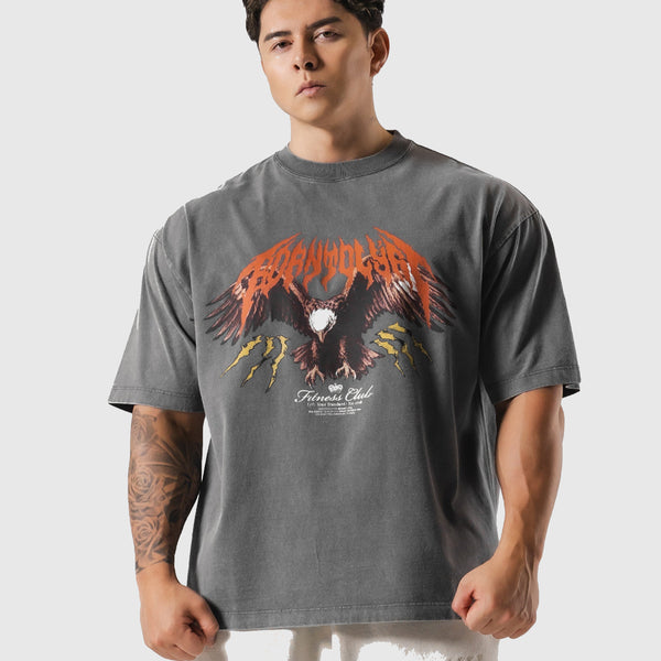 トップス LYFT EAGLE GRAPHIC VINTAGE BIG T-SHIRT M Eagle Graphic Vintage Big T-Shirt - D.Grey – LÝFT