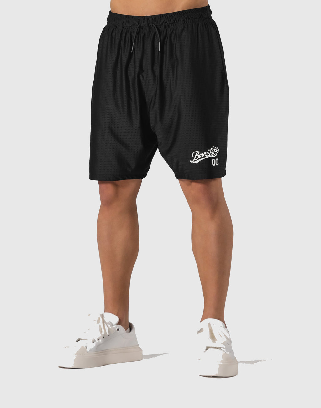 Script Logo Mesh Shorts - Black – LÝFT