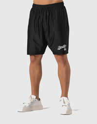 BORN TO LYFT メッシュショートパンツ Script Logo Mesh Shorts - Black – LÝFT