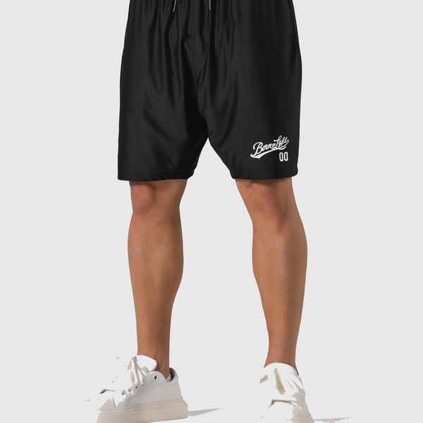 Script Logo Mesh Shorts - Black – LÝFT