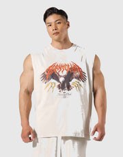 Eagle Graphic Vintage Tanktop - Ivory