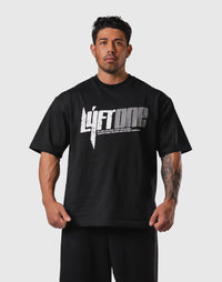 LÝFT ONE Graphic Big T-Shirt - Black