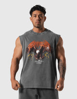 Eagle Graphic Vintage Tanktop - D.Grey