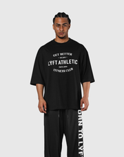 LÝFT Athletic Logo Extra Big T-Shirt - Black