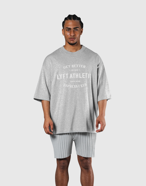 LÝFT Athletic Logo Extra Big T-Shirt - White