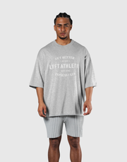 LÝFT Athletic Logo Extra Big T-Shirt - Grey