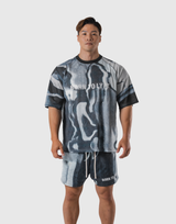 BTL Graphic Mesh T-Shirt - Black